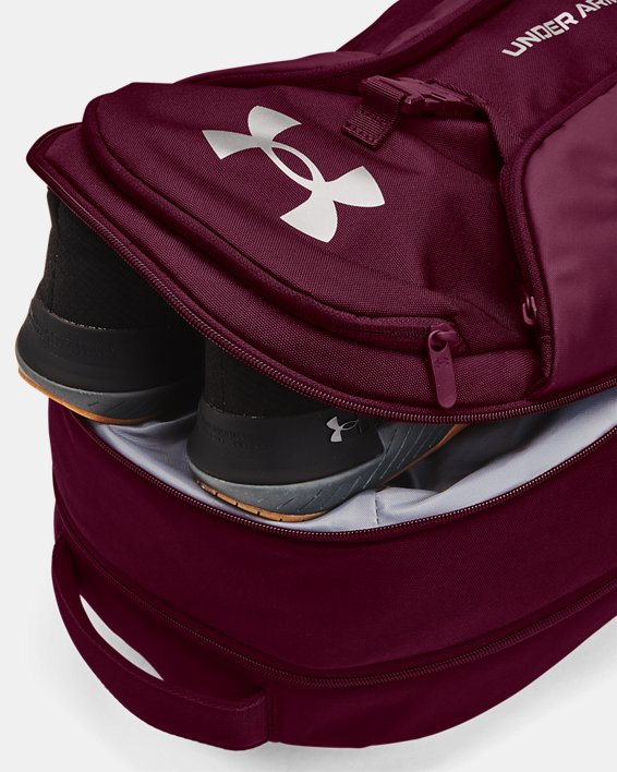 UA Hustle Pro Backpack, Red, pdpMainDesktop image number 4